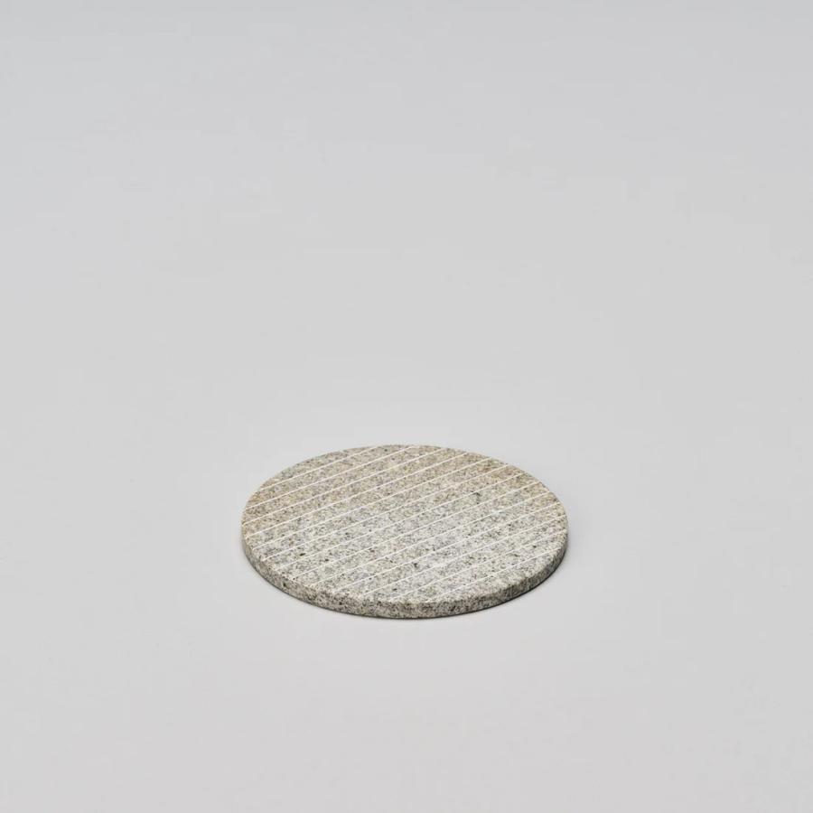 コースター　Coaster   プレート　プランタープレート　 庵治石  AJI PROJECT  CS-COASTER-stripe-sabi | 