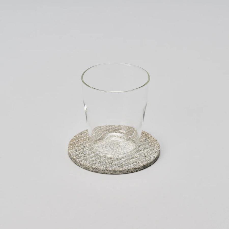 コースター　Coaster   プレート　プランタープレート　 庵治石  AJI PROJECT  CS-COASTER-stripe-sabi |  | 01