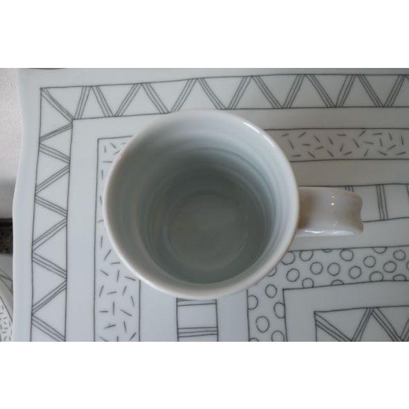 砥部焼　マグカップ　呉須象嵌　丸×横線　陶彩窯　焼き物　陶器 |  | 02