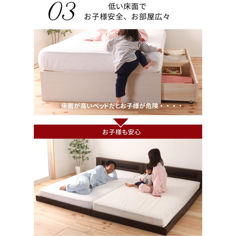 ベッド 連結フロアベッド シングル フレームのみ FMB84 : 暮屋