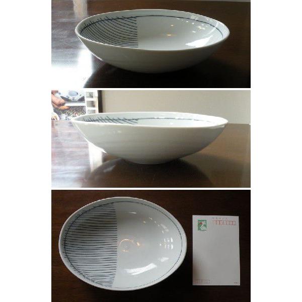 砥部焼　楕円鉢　呉須象嵌　特大　陶彩窯　焼き物　陶器 |  | 01