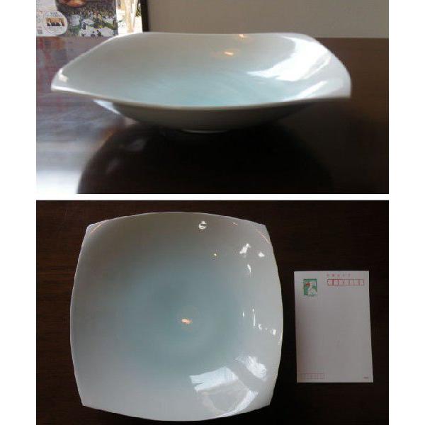 砥部焼　四方皿　特大　皿　白磁　食器皿　陶彩窯　焼き物　陶器 |  | 01