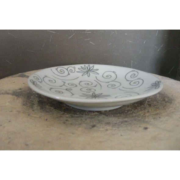 砥部焼　皿　5寸皿　hana　 花柄　食器皿　陶彩窯　焼き物　陶器 |  | 01