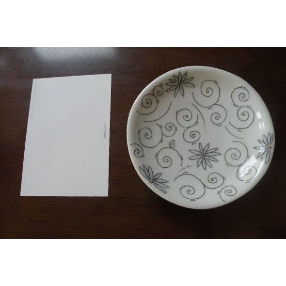 砥部焼　皿　5寸皿　hana　 花柄　食器皿　陶彩窯　焼き物　陶器 |  | 03