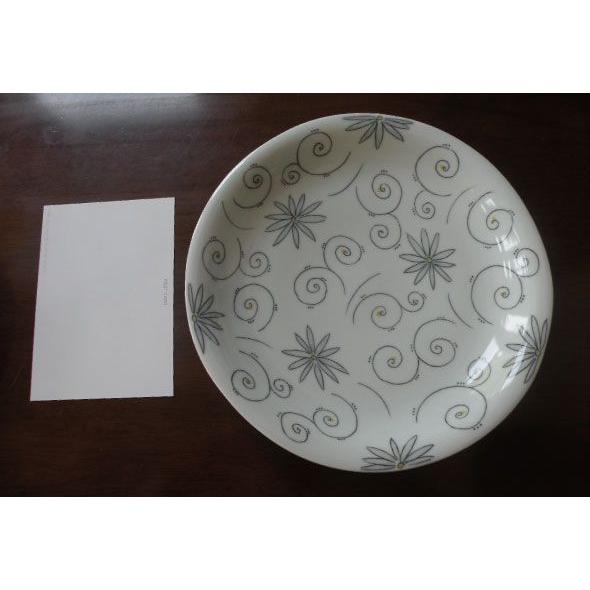 砥部焼　 皿　8寸皿　花柄　hana　食器皿　陶彩窯　焼き物　陶器 |  | 03