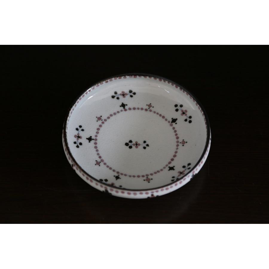 砥部焼　小花文　6寸深皿　ブルー  ピンク　 食器皿　陶彩窯　焼き物　陶器 |  | 02