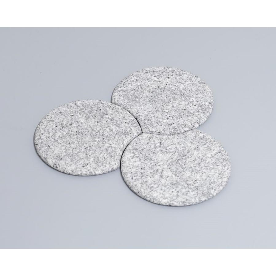 小皿　石の小皿　Plate  MON  ねじり　豆皿　和菓子皿  庵治石  AJI PROJECT  OT-COASTER-mon-nejiri | 