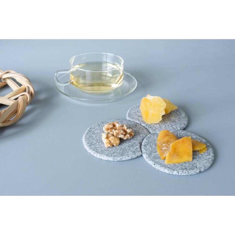 小皿　石の小皿　Plate  MON  ねじり　豆皿　和菓子皿  庵治石  AJI PROJECT  OT-COASTER-mon-nejiri |  | 01