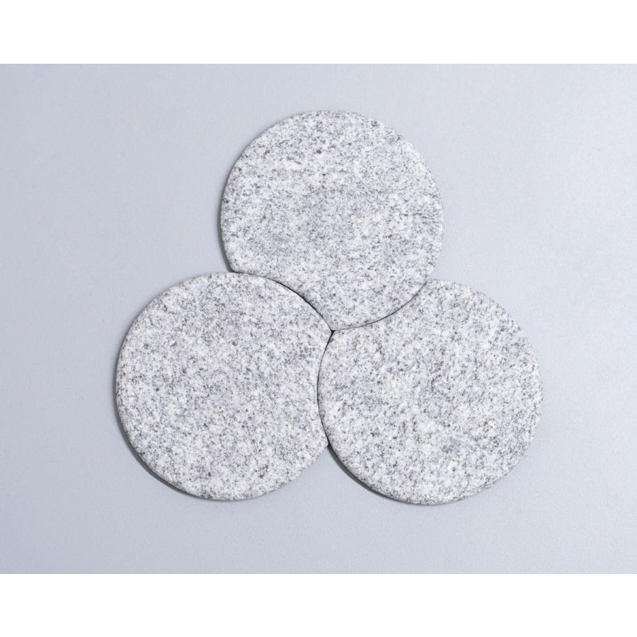 小皿　石の小皿　Plate  MON  ねじり　豆皿　和菓子皿  庵治石  AJI PROJECT  OT-COASTER-mon-nejiri |  | 03