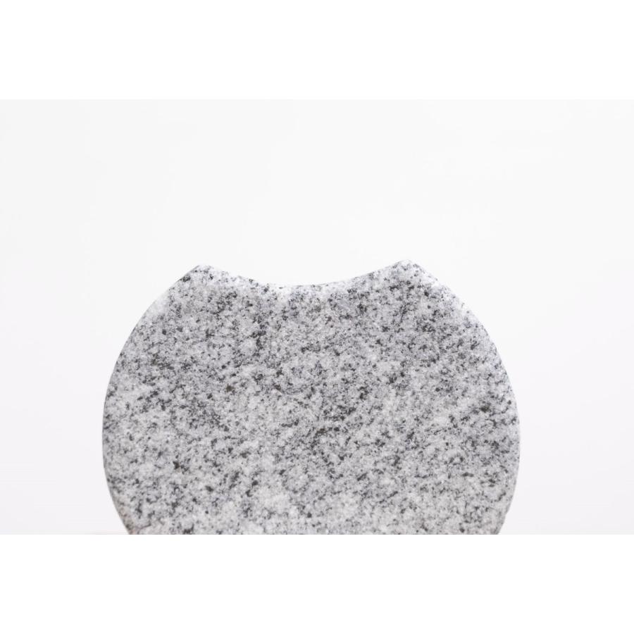 小皿　石の小皿　Plate  MON  ねじり　豆皿　和菓子皿  庵治石  AJI PROJECT  OT-COASTER-mon-nejiri |  | 04