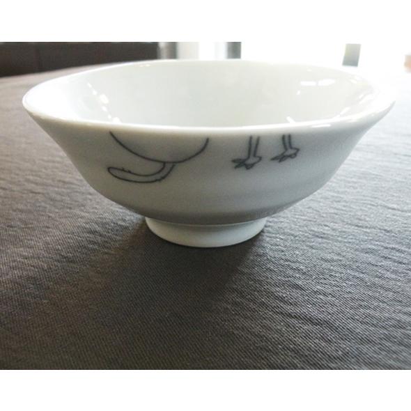 砥部焼　茶わん　子供用　ネコ　猫　陶彩窯　焼き物　陶器　 |  | 02