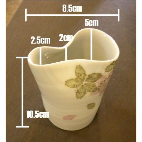 砥部焼　 さくら　桜　酒器　 木箱入　徳利　 盃 　杯　　和紙染　焼き物　陶器　陶彩窯 |  | 03