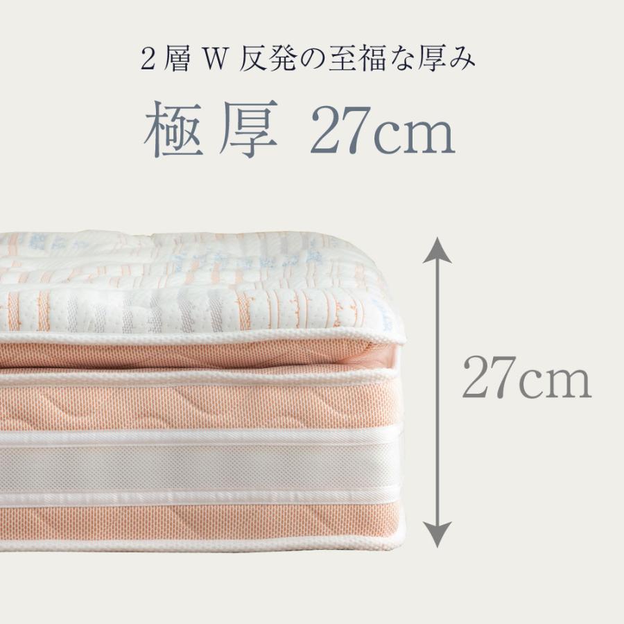 咲夜no wayマットレス 　硬さ2種類　ワイドダブル　厚み27cm　イエロー　オレンジ　ポケットコイル　日本製　防菌 防臭 防ダニ加工済 |  | 19