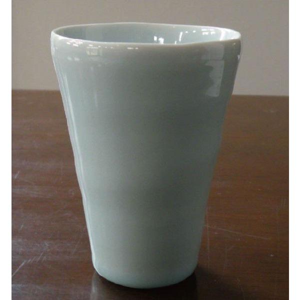 砥部焼　 フリーカップ　淡青白磁　陶彩窯　焼き物　陶器 | 