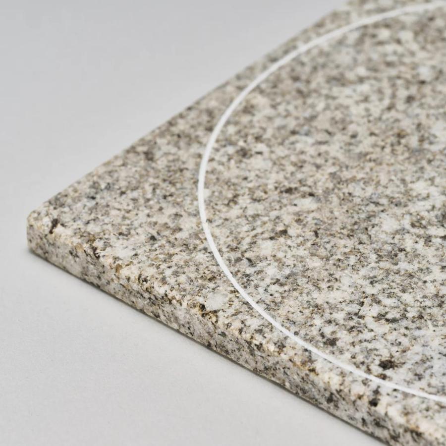 コースター　Coaster   プレート　プランタープレート 正方形　 庵治石  AJI PROJECT  SS-COASTER-circle1-sabi |  | 02