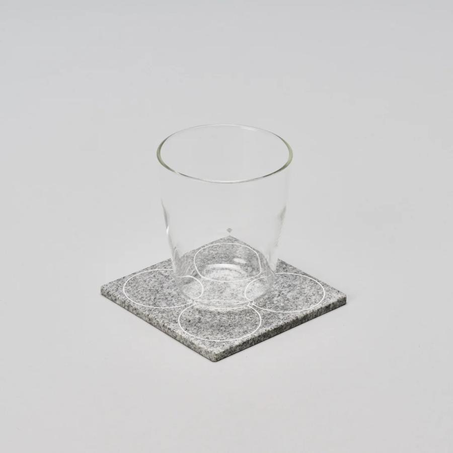 コースター　Coaster   プレート　プランタープレート 正方形　 庵治石  AJI PROJECT  SS-COASTER-circle4-komame |  | 01