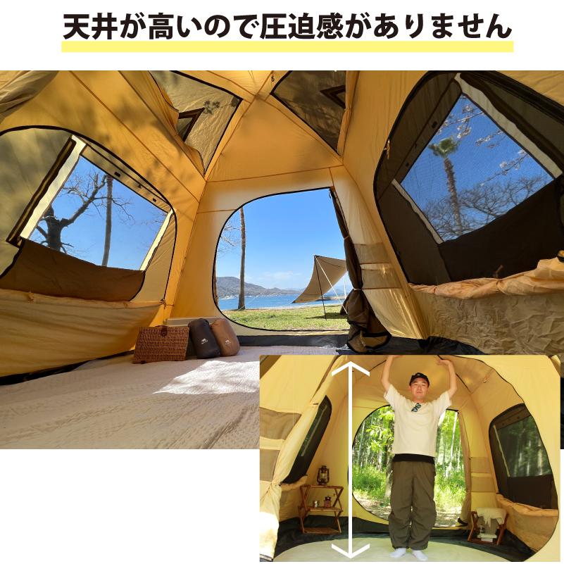 Bears Rock ワンタッチテント 大型 テント ファミリー Bears Rock ワンタッチテント 大型 テント ファミリー