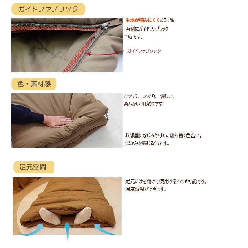 コンパクト 布団 ごろねぶくろん Bears Rock 寒さ対策 冷え性 ごろ寝 寒冷地 洗える 洗濯 封筒型 ふっくら 暖房費節約 冷え解消 来客用 布団セット 冬用 LX-311U | Bears Rock | 16
