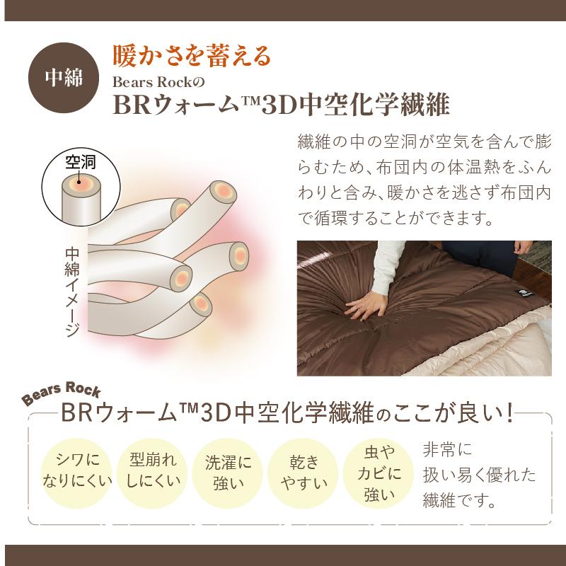 かけねぶくろん 布団 Bears Rock 肩寒い 寒さ対策 冷え性 暖房費節約 寝相 ふとん 寒冷地 あたたかい 光熱費 寝冷え 冬用 ふっくら 肩あたたかい LX-321N |  | 06