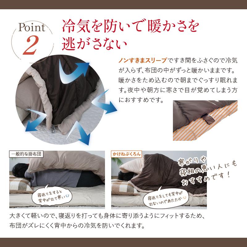 かけねぶくろん 布団 Bears Rock 肩寒い 寒さ対策 冷え性 暖房費節約 寝相 ふとん 寒冷地 あたたかい 光熱費 寝冷え 冬用 ふっくら 肩あたたかい LX-321N |  | 07