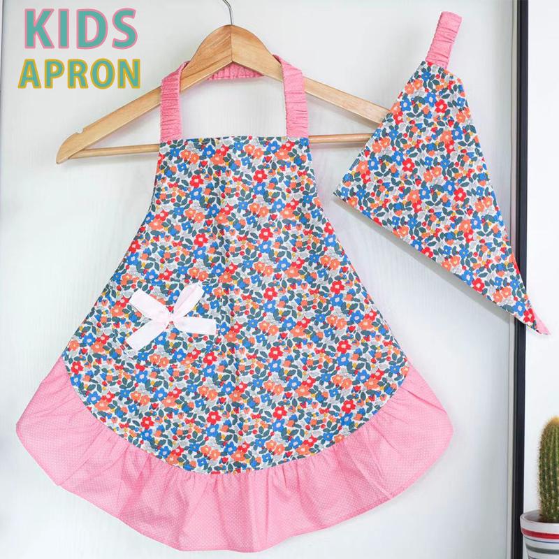 こどもエプロン100 1cmサイズ 前掛け 可愛い 料理 子どもエプロン 子供用 エプロン 三角巾 セット キッズエプロン 子供用 送料無料 Ap 1 Shopcoco 通販 Yahoo ショッピング