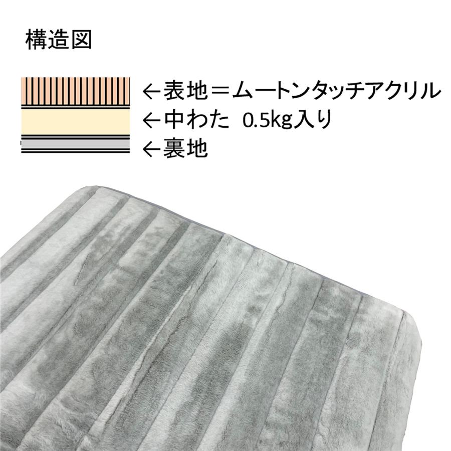 メーカー直送 泉大津産 こだわりアクリル敷パッド‐こだわり 敷きパッド