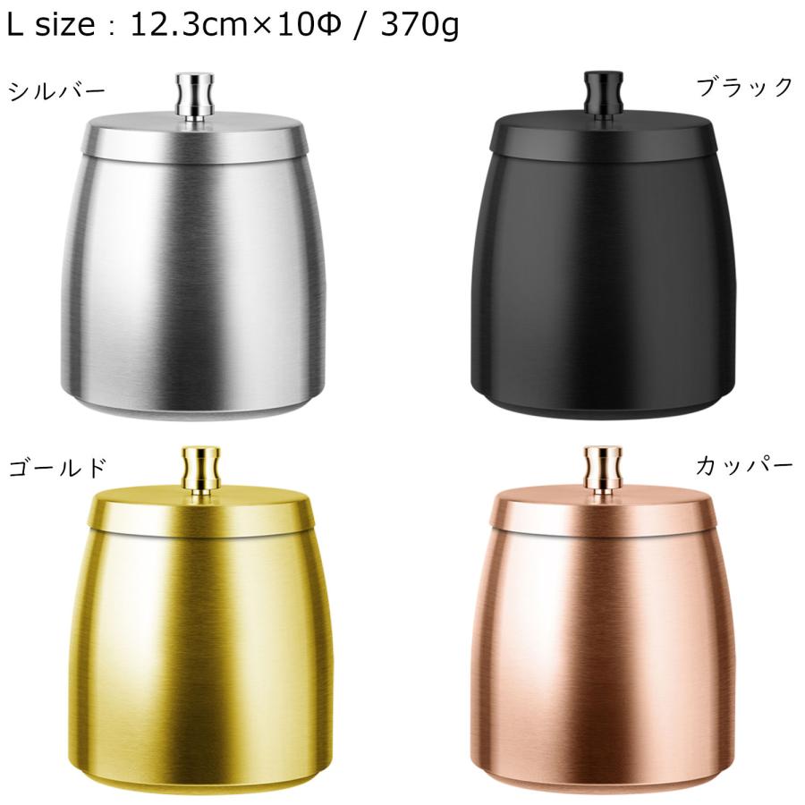 ペンギンライター 卓上灰皿 Lサイズ 密閉度の高いフタ付きステンレス製