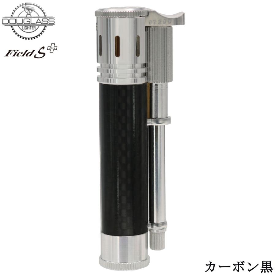 オイルライター DOUGLASS Field S Plus カーボン黒‐カーボン 日本製‐ダグラス フィールド プラス 高精度 軽量 丈夫 生活防水 ダグラスライター 東京パイプ | 