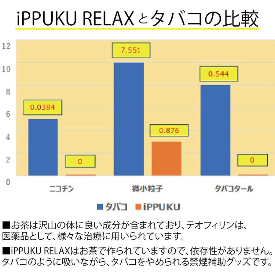 イップク・リラックス iPPUKU RELAX ‐ 禁煙 タバコ ノーニコチン 茶葉スティック  ニコチンゼロ 禁煙用グッズ 100%ナチュラル プーア−ル茶 タバコ代用品｜kurazo｜13