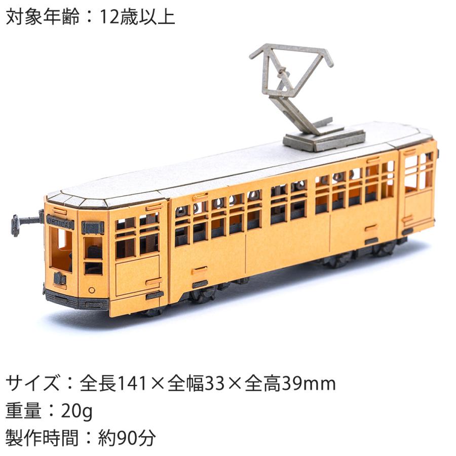 AOZORA（アオゾラ） 送料無料 路面電車 ペーパークラフト メイキング