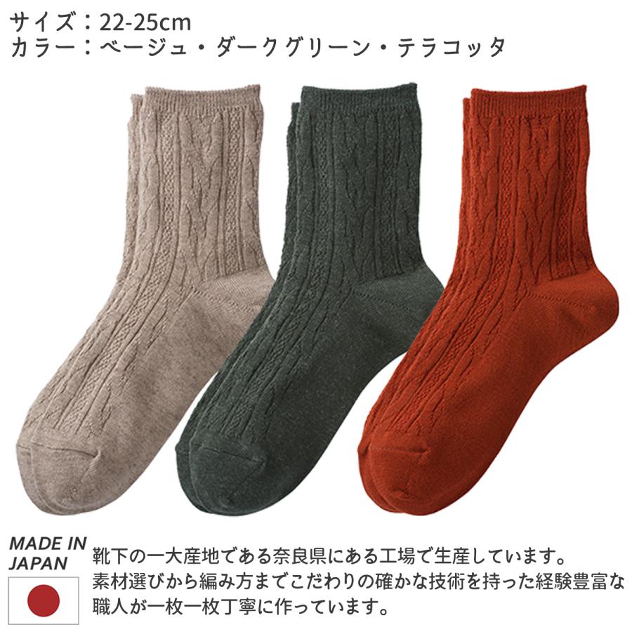 三笠（mikasa） 【3色組】口ゴムゆったり あったか リンクス ソックス
