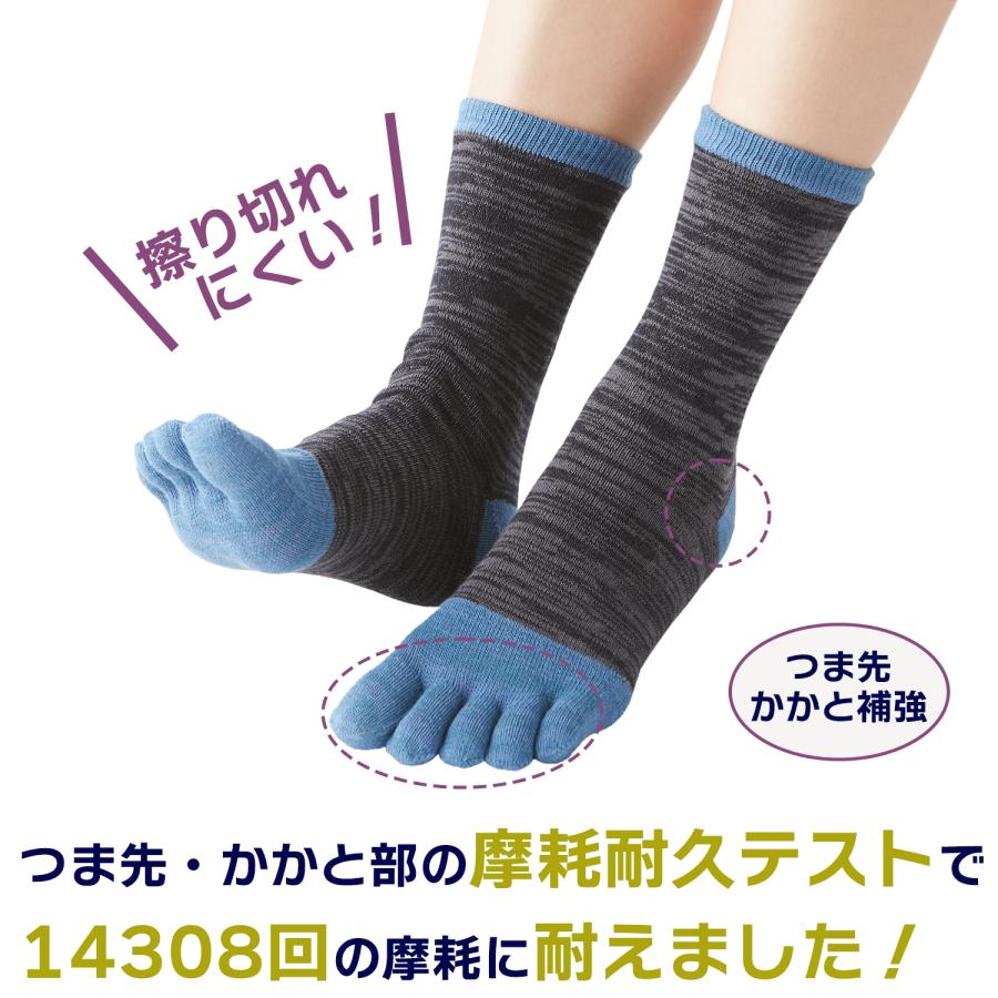 三笠（mikasa） レディース 2225030 とにかく丈夫な 5本指 ソックス 3