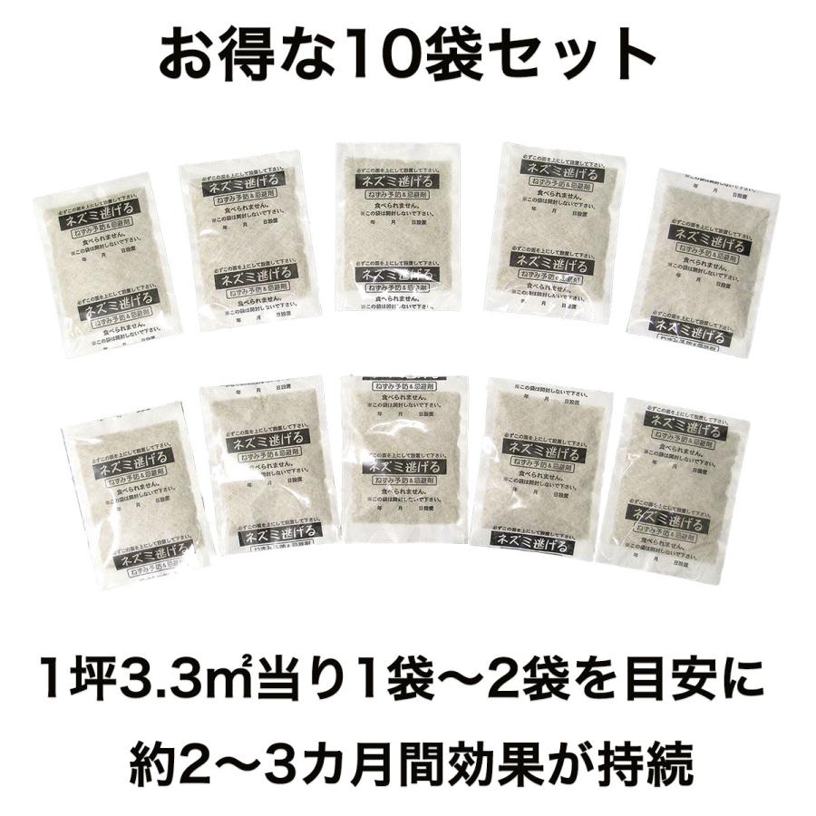 業務用 ネズミ駆除 ネズミ忌避剤 スーパーネズミ逃げる 50g×10袋