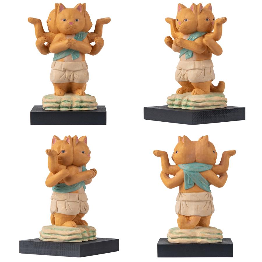 メーカー直送 猫buddha ニャンブッダ 阿修羅‐猫仏 にゃんぶった 仏屋さかい たまふり屋 MORITA 阿修羅像 猫の仏像 置物 猫 ねこ ネコ 仏像 T00545の画像