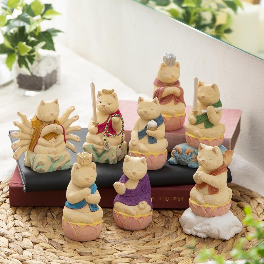 メーカー直送 猫buddha ニャンブッダ 十二支御守り本尊 大日如来 未 申‐ひつじ ヒツジ サル さる 猿 干支 十二支 猫仏 仏屋さかい たまふり屋 MORITA T00542の画像