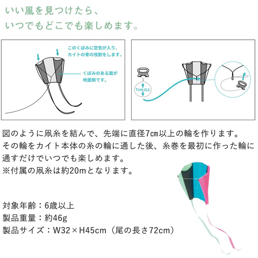 凧 ポケットカイト Pocketkite‐カイト 骨なし 折り畳み 折りたたみ ポケットサイズ ポケットカイト 軽量 軽い 持ち運び 凧あげ