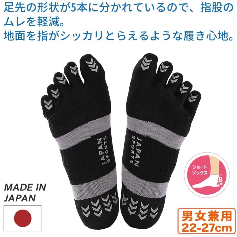限定製作 スポーツソックス ランニング ５本指 五本指 靴下 くるぶし丈 滑り止め 抗菌防臭 吸水速乾 吸汗 サポート編み メンズ レディース 男女兼用 日本製 三笠 Demo Ibcl Lu