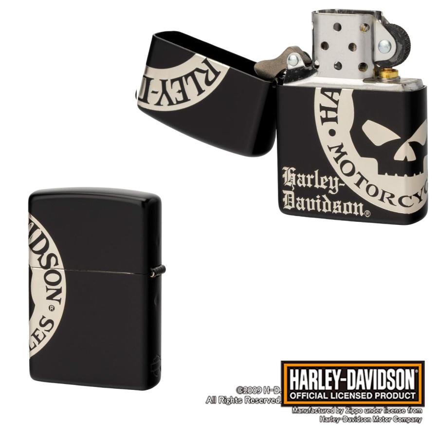 ZIPPO[ジッポー]4面加工 HARLEY-DAVIDSON ハーレーダビッドソン 緩やか 