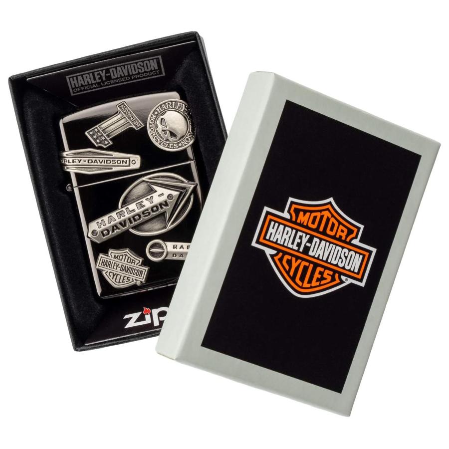日本限定 正規品 ZIPPO HARLEY-DAVIDSON HDP-62 メイクメタル ジッポー ジッポ ライター Zippo ハーレーダビッドソン ハーレー オイルライター ライター 白頭鷲の画像