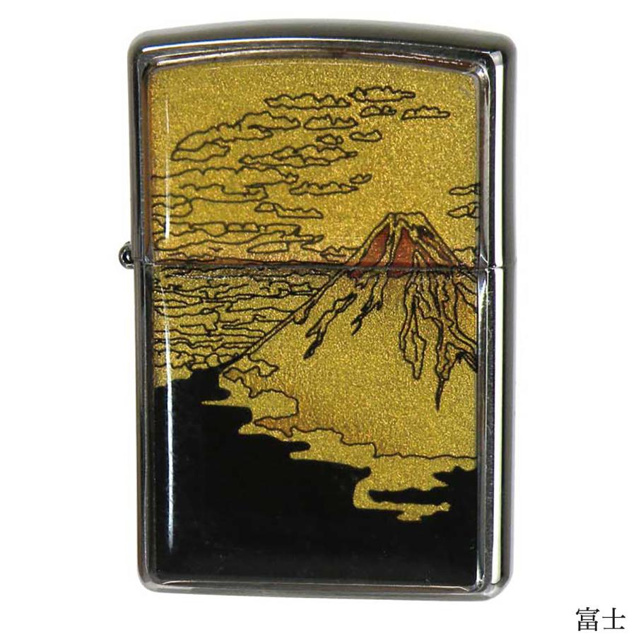 ZIPPO（ジッポー） フレーム金箔エポ 富士 富士山 金箔エポ 貝貼り