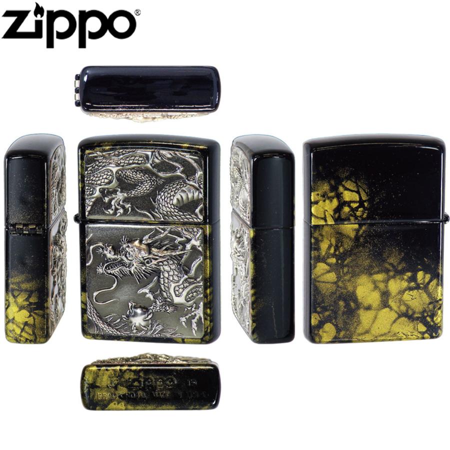 ZIPPO ライズメタル 銀龍 亀甲 金 漆塗り 鼈甲塗り 電鋳 立体成型 独特