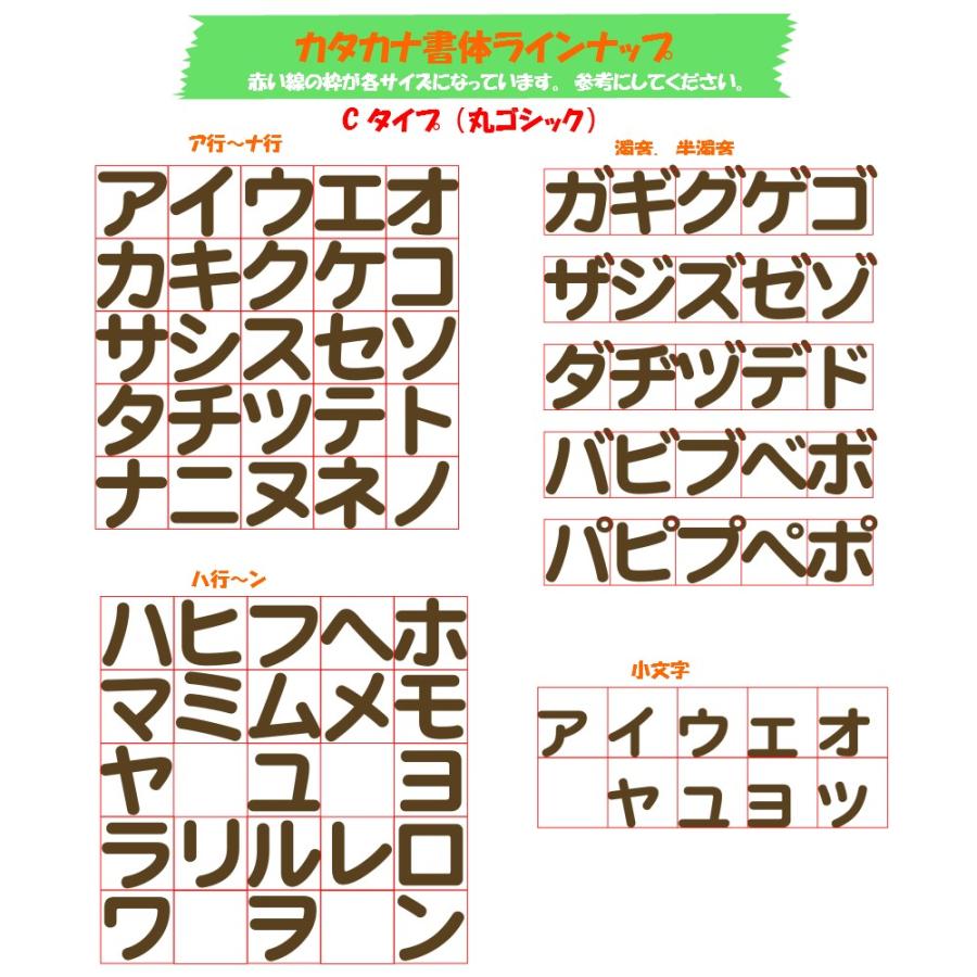 活字 4号 5号 6号 明朝体？ 囲い文字 囲み文字 カタカナ ひらがな