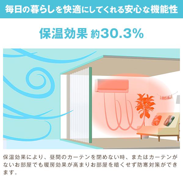 BONUS STORE｜4/26 0:00〜23:59 レースカーテン 花粉対策 ダストクリア 昼夜目隠し 防炎 紫外線カット 2枚組 幅200cm×丈78cm〜148cm_9