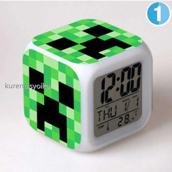 激安通販の Minecraft Minecraft クリーパー ｔｎｔ Steve 目覚ましライト 大音量 デジタル クロック アラーム 多色ムード マインクラフト グッズ 目覚まし ライト Cisama Sc Gov Br