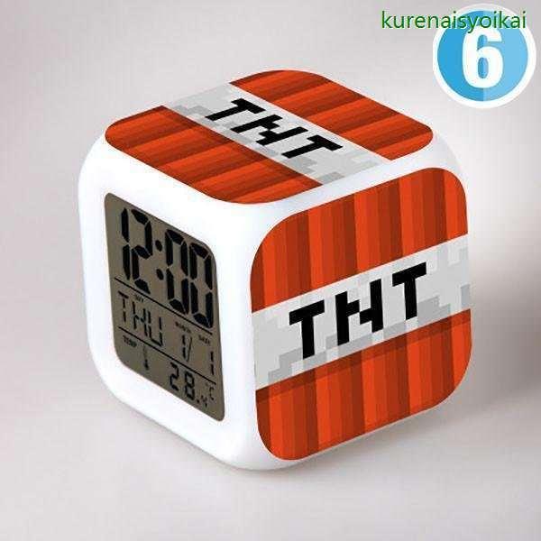 激安通販の Minecraft Minecraft クリーパー ｔｎｔ Steve 目覚ましライト 大音量 デジタル クロック アラーム 多色ムード マインクラフト グッズ 目覚まし ライト Cisama Sc Gov Br