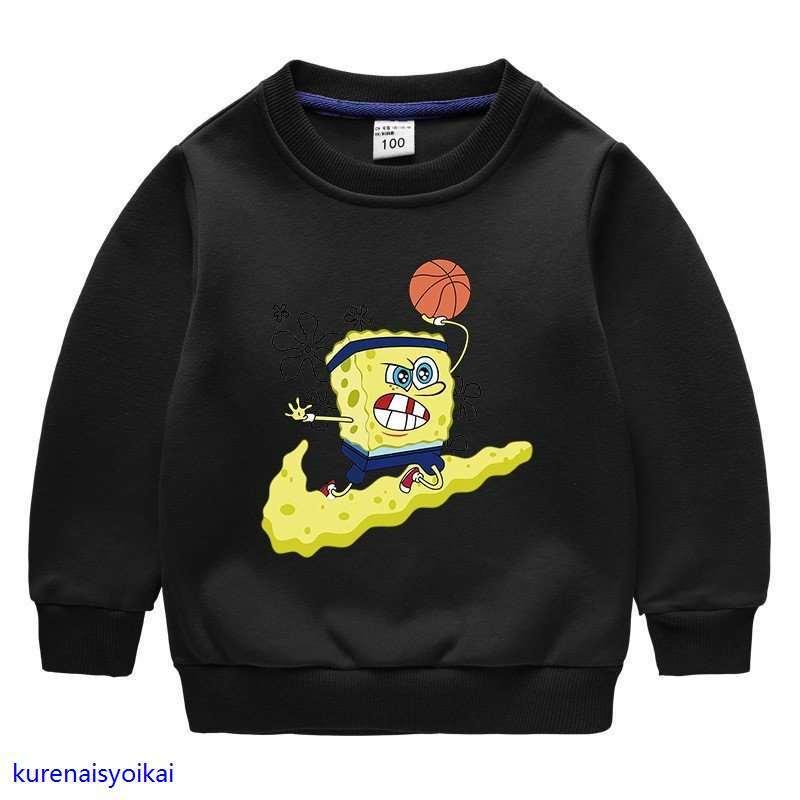 新発売の スポンジボブ グッズ 服 Tシャツ 男の子 女の子 長袖 冬服 裏起毛 キッズ 誕生日 プレゼント ギフト 秋冬 90 150cm 15 Simbcity Net