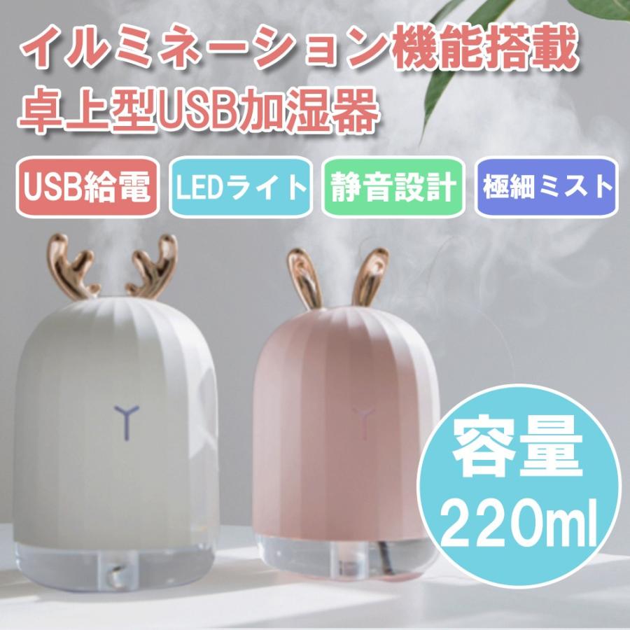 ミニ加湿器 卓上 オフィス Usb スチーム式 静音 可愛い Ledライト 保湿 美容効果 肌荒れ対策 D569 Jsq Wh Kuri Store 通販 Yahoo ショッピング