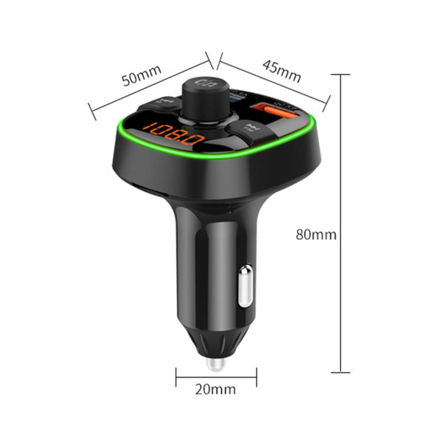 Fmトランスミッター Bluetooth 高音質 車載 Bluetooth5 0 Qc3 0急速充電 ハンズフリー通話 2usb充電ポート Bluetooth 対応 高音質 車載 D942 Fm Bl Kuri Store 通販 Yahoo ショッピング