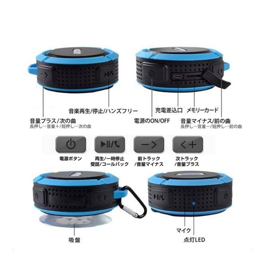 ワイヤレス スピーカー 防水 Bluetoothスピーカー スマホ対応スピーカー 吸盤式iphoneワイヤレスお風呂アウトドア Usb 087 Sa Kuri Store 通販 Yahoo ショッピング