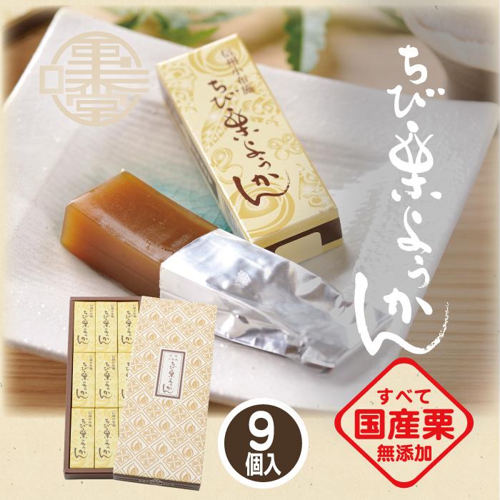 和菓子 ギフト ちび栗ようかん 9個入 42g×9 栗庵風味堂 国産 一口羊羹
